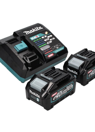 Makita GA 005 GM2 Meuleuse d'angle sans fil 40 V max 125 mm Brushless XGT + 2x Batteries 4.0 Ah + Chargeur