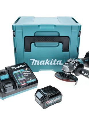 Meuleuse d'angle sur batterie Makita GA 005 GD101 40 V max. 125 mm sans balais XGT + 1x batterie 2,5 Ah + chargeur + Makpac