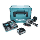 Meuleuse d'angle sur batterie Makita GA 005 GD101 40 V max. 125 mm sans balais XGT + 1x batterie 2,5 Ah + chargeur + Makpac