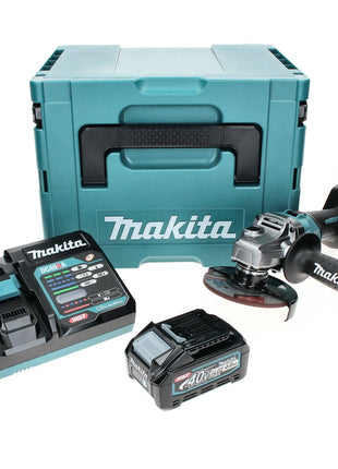 Meuleuse d'angle sur batterie Makita GA 005 GM101 40 V max. 125 mm sans balais XGT + 1x batterie 4,0 Ah + chargeur + Makpac