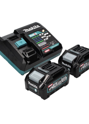 Meuleuse d'angle sur batterie Makita GA 005 GM201 40 V max. 125 mm sans balais XGT + 2x batterie 4,0 Ah + chargeur + Makpac