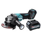 Makita GA 013 GD1 Meuleuse d'angle sans fil 40 V maxi 125 mm Brushless XGT + 1x Batterie 2,5 Ah - sans chargeur