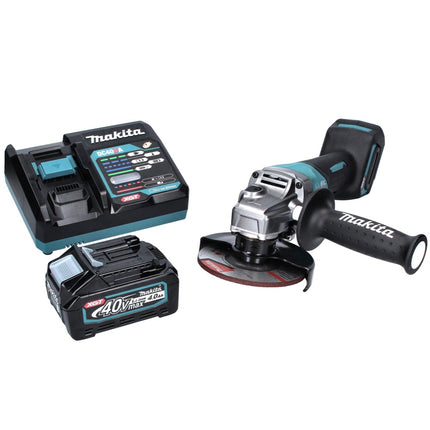 Makita GA 013 GM1 Meuleuse d'angle sans fil 40 V maxi 125 mm Brushless XGT + 1x Batterie 4.0 Ah + Chargeur