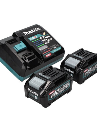 Makita GA 013 GM2 Meuleuse d'angle sans fil 40 V max. 125 mm  XGT + 2x Batteries 4,0 Ah + Chargeur