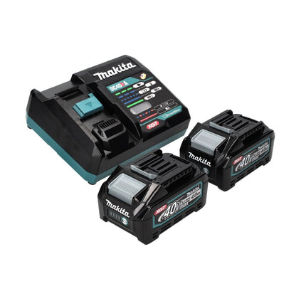 Makita GA 013 GM2 Meuleuse d'angle sans fil 40 V max. 125 mm  XGT + 2x Batteries 4,0 Ah + Chargeur