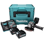 Meuleuse d'angle sur batterie Makita GA 013 GD201 40 V max. 125 mm sans balais XGT + 2x batterie 2,5 Ah + chargeur + Makpac