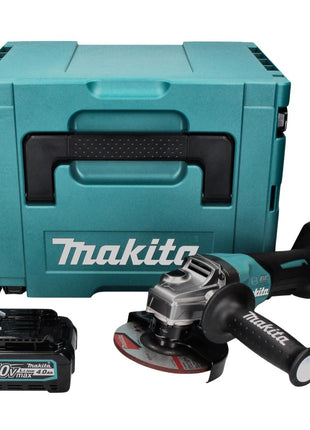 Makita GA 013 GM101 Meuleuse d'angle sans balais 40 V max. 125 mm XGT + 1x batterie 4,0 Ah + Makpac - sans chargeur