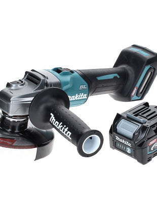 Makita GA 008 GD1 Meuleuse d'angle sans fil 40 V maxi 125 mm brushless XGT + 1x Batterie 2,5 Ah - sans chargeur