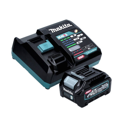 Meuleuse d'angle sur batterie Makita GA 008 GD1 40 V max. 125 mm sans balais XGT + 1x batterie 2,5 Ah + chargeur