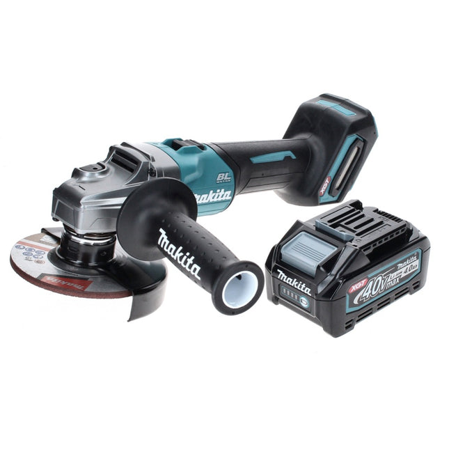 Makita GA 008 GM1 Meuleuse d'angle sans fil 40 V maxi 125 mm brushless XGT + 1x Batterie 4,0 Ah - sans chargeur