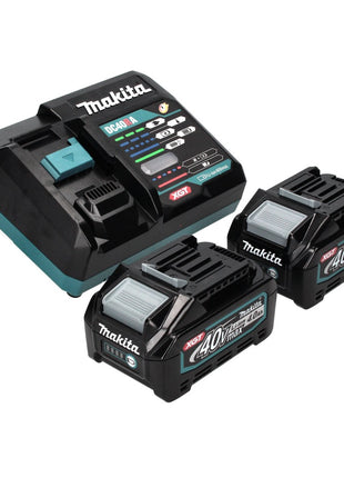 Makita GA 008 GM2 Meuleuse d'angle sans fil 40 V max 125 mm Brushless XGT + 2x Batteries 4.0 Ah + Chargeur