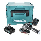 Makita GA 008 GM101 Meuleuse d'angle sans fil 40 V maxi 125 mm brushless XGT + 1x Batterie 4,0 Ah + Makpac - sans chargeur