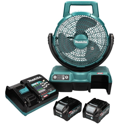 Ventilateur sur batterie Makita CF 001 GD2 XGT 40 V max. 235 mm ventilateur fonctionnement sur secteur + 2x batteries 2,5 Ah + chargeur