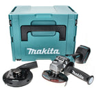 Meuleuse d'angle sur batterie Makita GA 008 GZ01 40 V max. 125 mm sans balais XGT + hotte d'aspiration + Makpac