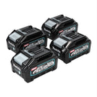 Makita Set de batteries: 4x BL4040 Batteries 4,0 Ah 40V max. - XGT Li-Ion - Classe de protection IP64 - avec Indicateur LED (4x 191B26-6)