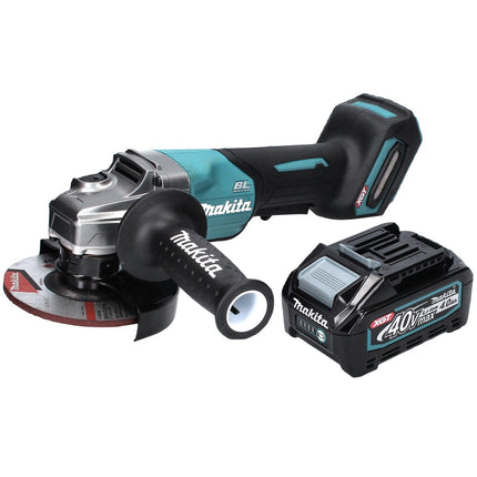 Makita GA 016 GM1 Meuleuse d'angle sans fil 40 V maxi 125 mm Brushless XGT + 1x Batterie 4.0 Ah - sans chargeur