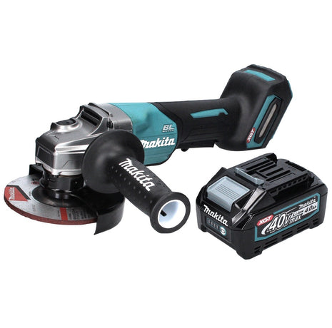 Amoladora angular a batería Makita GA 016 GM1 40 V máx. 125 mm sin escobillas XGT + 1x batería 4,0 Ah - sin cargador