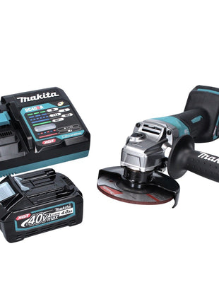 Meuleuse d'angle sur batterie Makita GA 016 GM1 40 V max. 125 mm sans balais XGT + 1x batterie 4,0 Ah + chargeur