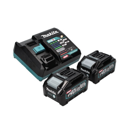 Makita GA 016 GM2 Meuleuse d'angle sur batterie 40 V max 125 mm Brushless XGT + 2x Batteries 4.0 Ah + Chargeur