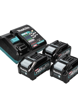 Makita Power Source Set 40V max. : 3x BL4040 Batteries 4,0 Ah XGT (3x 191B26-6) + DC40RA Chargeur rapide XGT LXT (191E07-8)