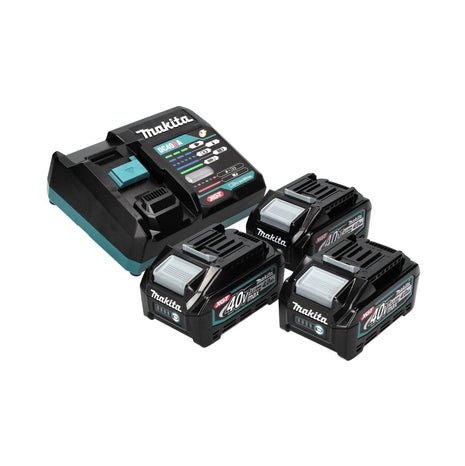 Makita Power Source Set 40V max. : 3x BL4040 Batteries 4,0 Ah XGT (3x 191B26-6) + DC40RA Chargeur rapide XGT LXT (191E07-8)