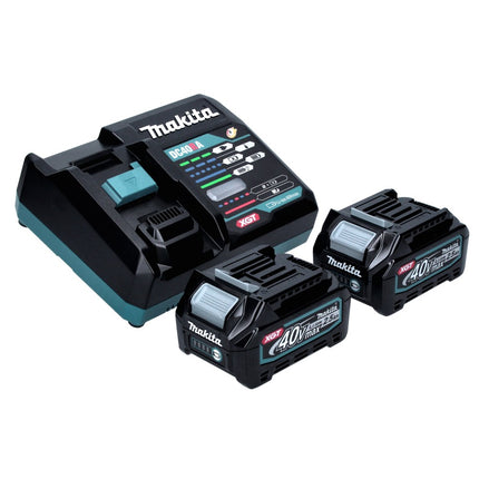 Makita GA 016 GD201 Meuleuse d'angle sans fil 40 V maxi 125 mm brushless XGT + 2x Batteries 2,5 Ah + Chargeur + Makpac