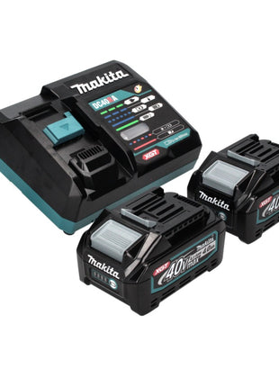 Meuleuse d'angle sur batterie Makita GA 016 GM201 40 V max. 125 mm sans balais XGT + 2x batterie 4,0 Ah + chargeur + Makpac