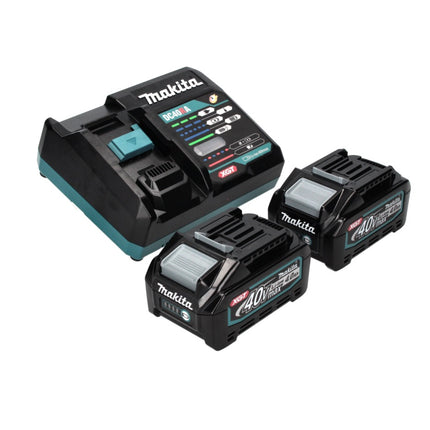 Meuleuse d'angle sur batterie Makita GA 016 GM201 40 V max. 125 mm sans balais XGT + 2x batterie 4,0 Ah + chargeur + Makpac
