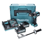 Makita DF 001 GM201 perceuse-visseuse sans fil 40 V max. 140 Nm XGT Brushless + 2x batterie 4,0 Ah + chargeur + Makpac