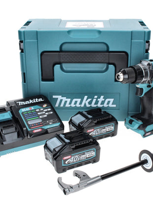 Taladro atornillador inalámbrico Makita DF 001 GM201 40 V máx. 140 Nm XGT Brushless + 2x batería 4,0 Ah + cargador + Makpac