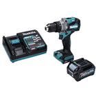 Perceuse à percussion sur batterie Makita HP 001 GD1 40 V max. 140 Nm XGT Brushless + 1x batterie 2,5 Ah + chargeur