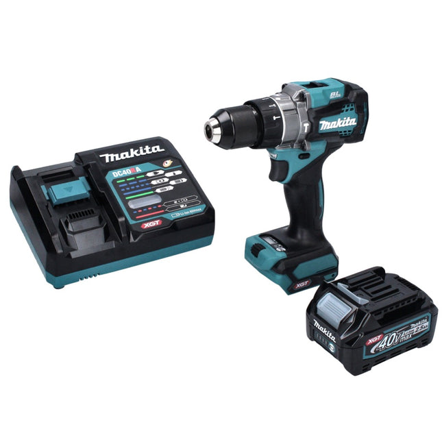 Perceuse à percussion sur batterie Makita HP 001 GD1 40 V max. 140 Nm XGT Brushless + 1x batterie 2,5 Ah + chargeur