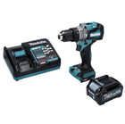 Makita HP 001 GD1 Akku Schlagbohrschrauber 40 V max. 140 Nm XGT Brushless + 1x Akku 2,5 Ah + Ladegerät