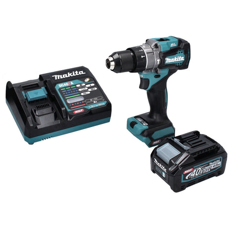 Makita HP 001 GM1 Akku Schlagbohrschrauber 40 V max. 140 Nm XGT Brushless + 1x Akku 4,0 Ah + Ladegerät