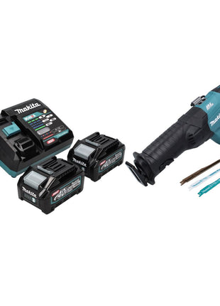 Makita JR001GM2 Scie réversible sans fil 40V max. Brushless XGT + 2x Batteries 4,0 Ah + Chargeur - sans mallette