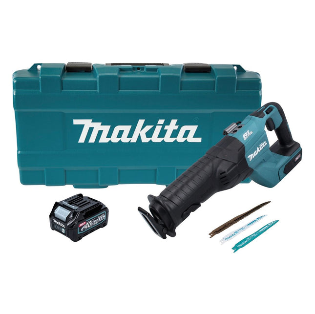 Makita JR 001 GD101 Scie réversible sans fil 40 V max. Brushless Scie sabre XGT + 1x batterie 2,5 Ah + coffret - sans chargeur