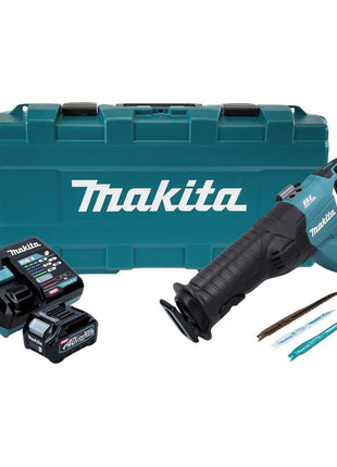 Scie alternative à batterie Makita JR 001 GD101 40 V max. Scie sabre sans balais XGT + 1x batterie 2,5 Ah + chargeur + coffret