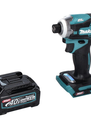 Makita TD001GD1 Visseuse à percusion sans fil 220Nm 40V 1/4" XGT Brushless + 1x Batterie 2,5Ah - sans chargeur