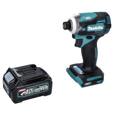 Makita TD 001 GD1 Llave de impacto a batería 40 V 220 Nm1/4" XGT Brushless + 1x batería 2,5 Ah - sin cargador