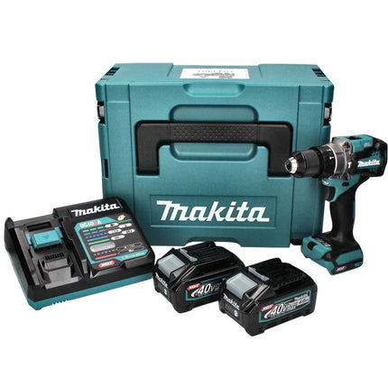 Perceuse à percussion sur batterie Makita HP 001 GM201 40 V max. 140 Nm XGT Brushless + 2x batterie 4,0 Ah + chargeur + Makpac