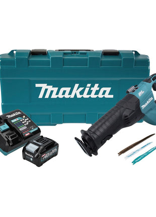 Scie alternative à batterie Makita JR 001 GM101 40 V max. Scie sabre sans balais XGT + 1x batterie 4,0 Ah + chargeur + coffret