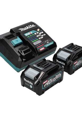 Makita JR 001 GM201 Scie sabre sans fil 40 V max. + 2x Batteries 4,0 Ah + Chargeur + Coffret de transport