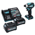 Makita TD001GD2 Visseuse à percusion sans fil 220Nm 40V 1/4