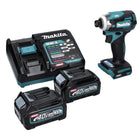 Makita TD001GD2 Visseuse à percusion sans fil 220Nm 40V 1/4