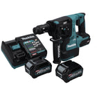 Makita HR 004 GD2 Perceuse à percussion sans fil 40 V max. 2,8 J SDS plus XGT + 2x Batteries 2,5 Ah + Chargeur