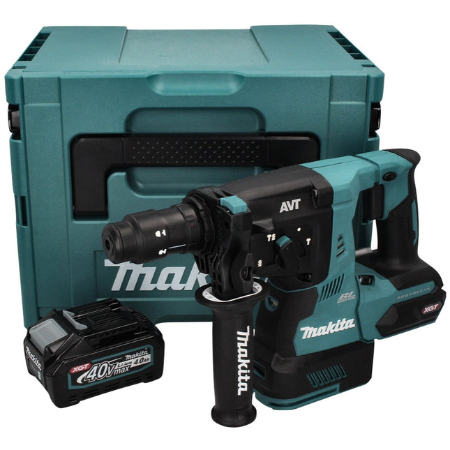 Makita HR 004 GM101 marteau combiné à batterie 40 V max. 2,8 J SDS plus XGT Brushless + 1x batterie 4,0 Ah + Makpac - sans chargeur