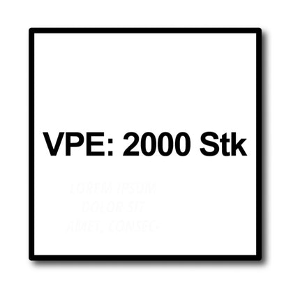 SPAX Vis de terrasse 5,0 x 50 mm en acier inoxydable A2 - 2000 pièces (4x 0537000500505)