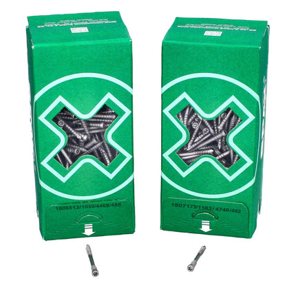 SPAX Vis de terrasse 5,0 x 60 mm en acier inoxydable A2 - 1600 pièces (4x 0537000500605)