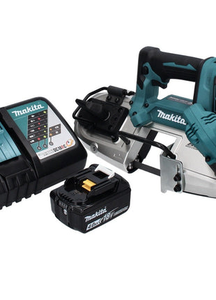 Makita DPB 183 RM1 Scie à ruban sans fil 18 V 66 mm brushless + 1x Batterie 4.0 Ah + Chargeur