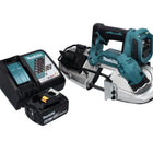 Makita DPB 183 RG1 Scie à ruban sans fil 18 V 66 mm Brushless + 1x Batterie 6,0 Ah + Chargeur